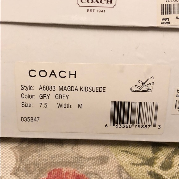 Coach Magda Kidsuede wedges - Picture 6 of 6
